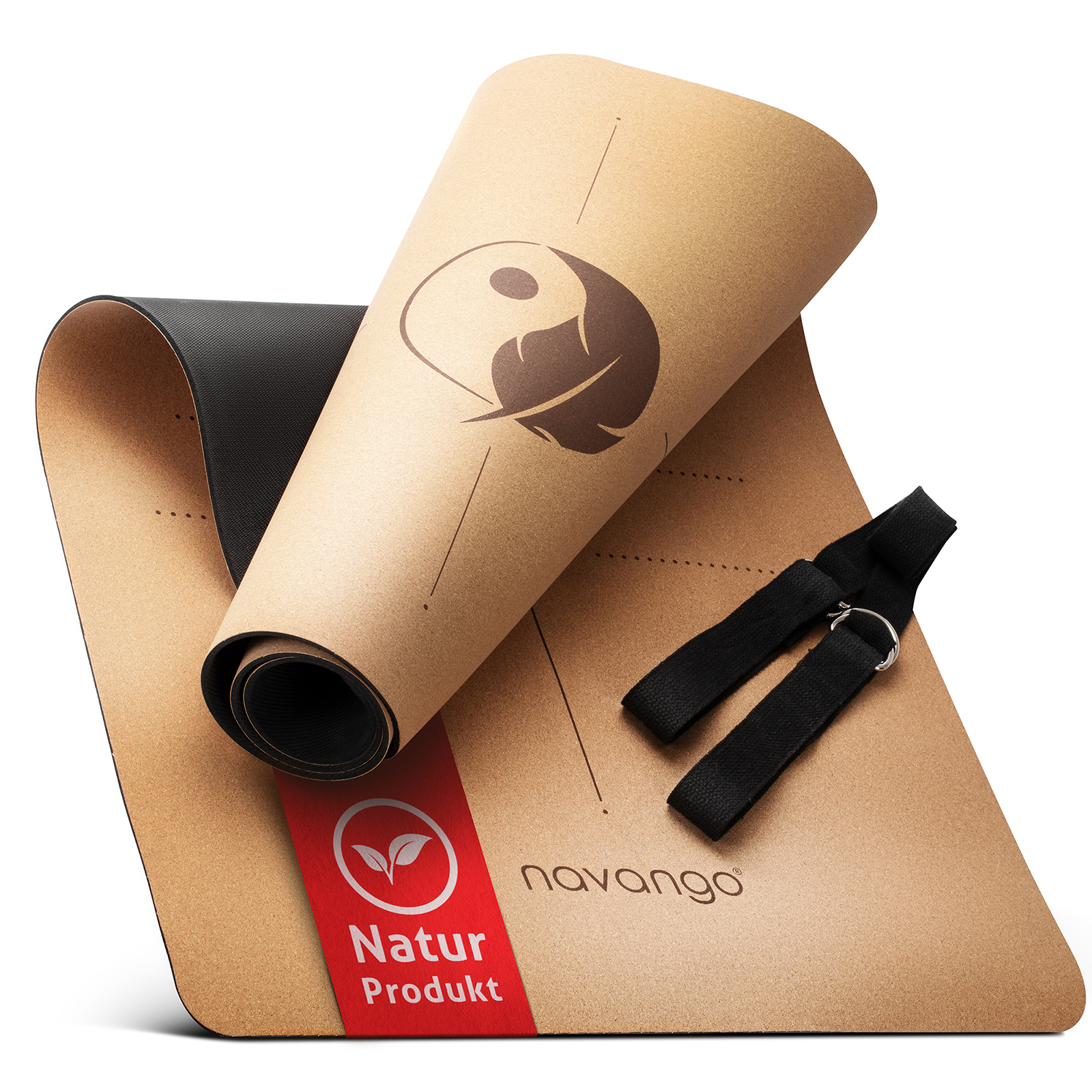 Yoga-Matte aus Kork & Naturkautschuk