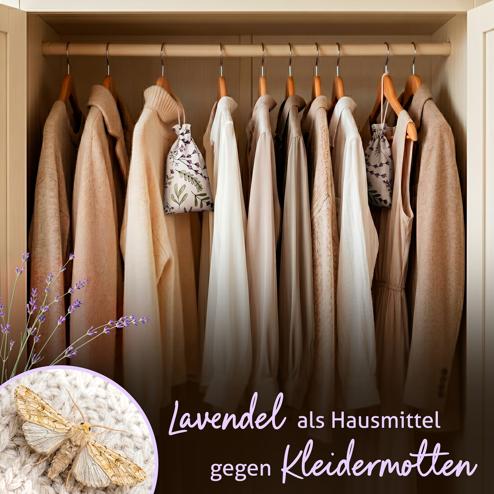 Lavendel-Duftbeutel – 10 x 15 cm – 4er Set